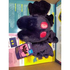 BarkBox Manny Mothman Dog Toy Purple Crinkle Squeaky Plush Cryptid M L bark Box